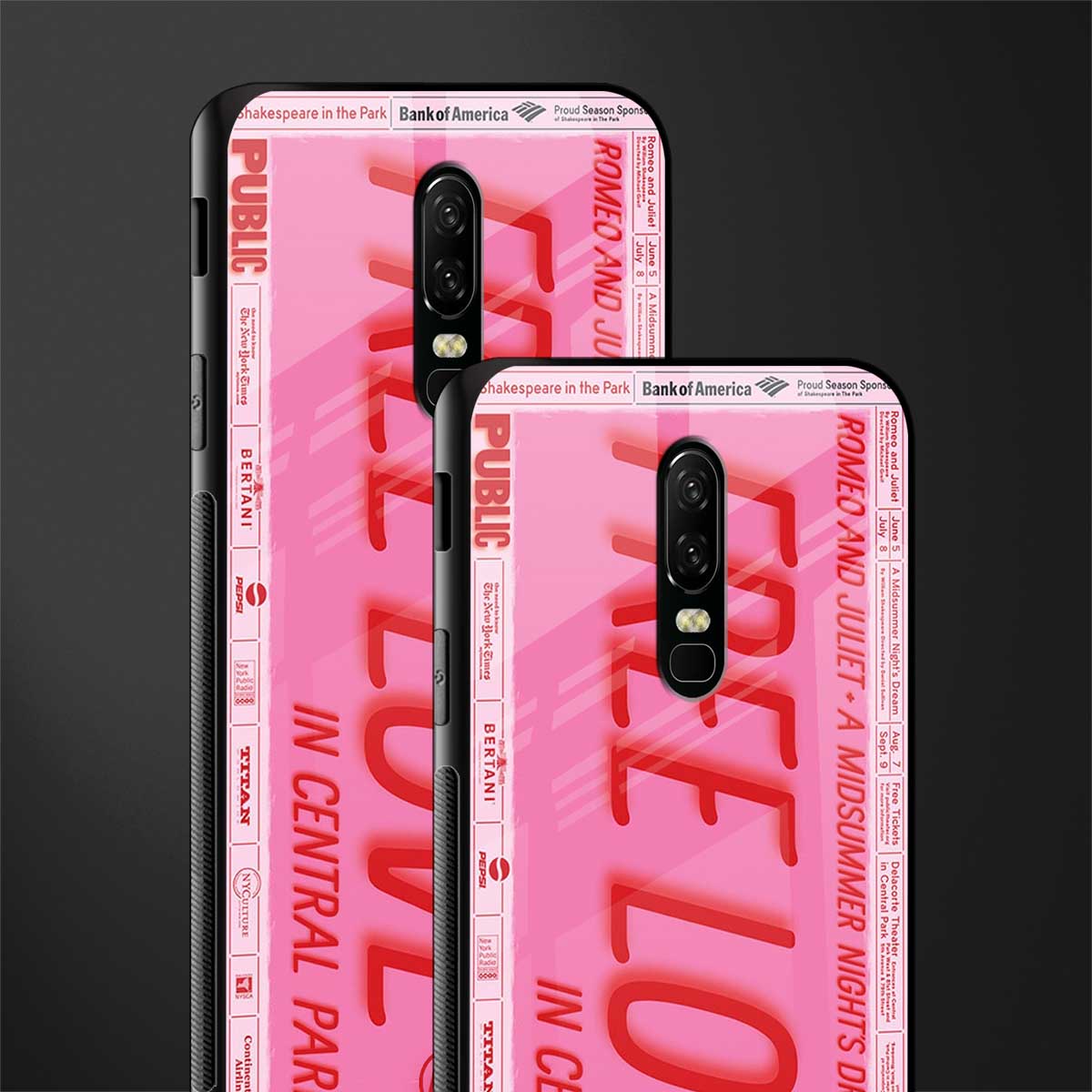 free love glass case for oneplus 6 image-2