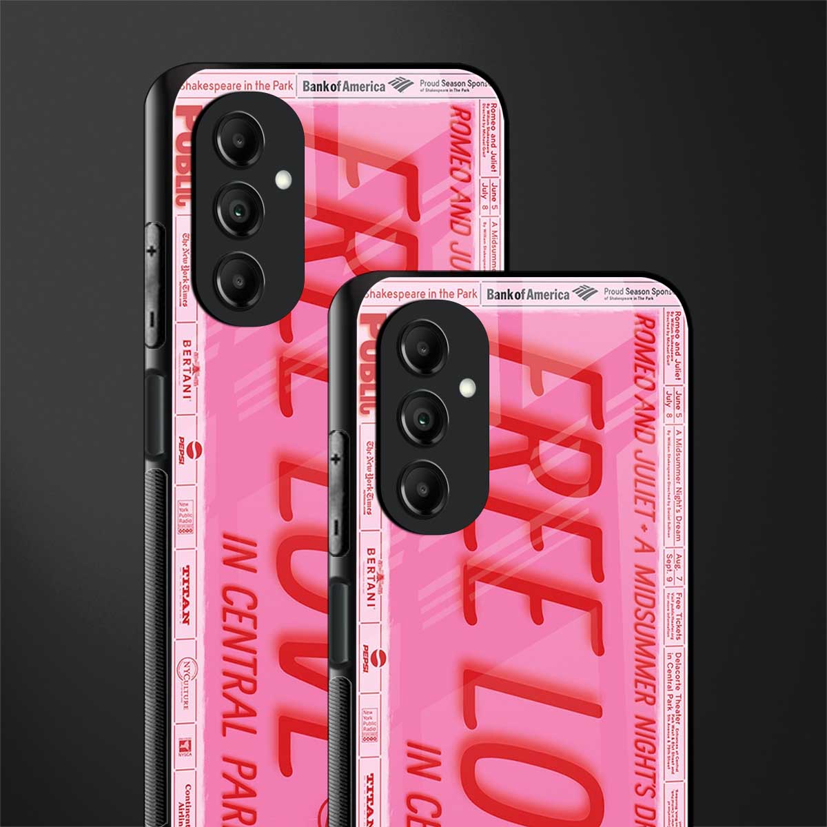 free love back phone cover | glass case for samsung galaxy a14 5g
