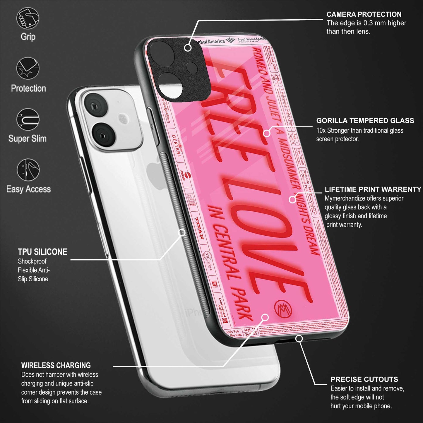 free love glass case for oppo reno 3 pro image-4
