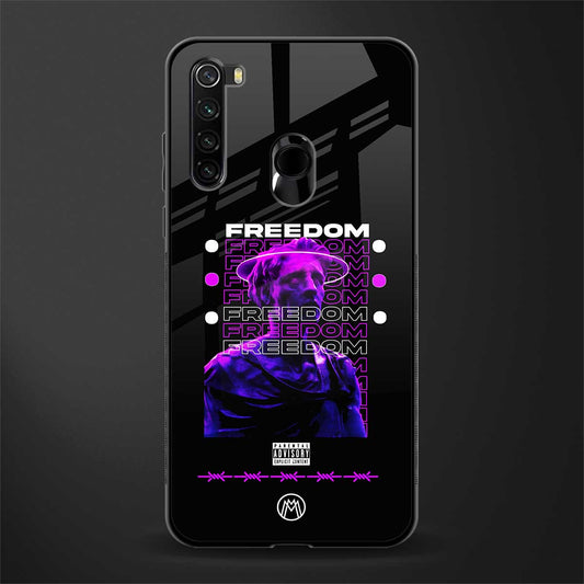 freedom glass case for redmi note 8 image