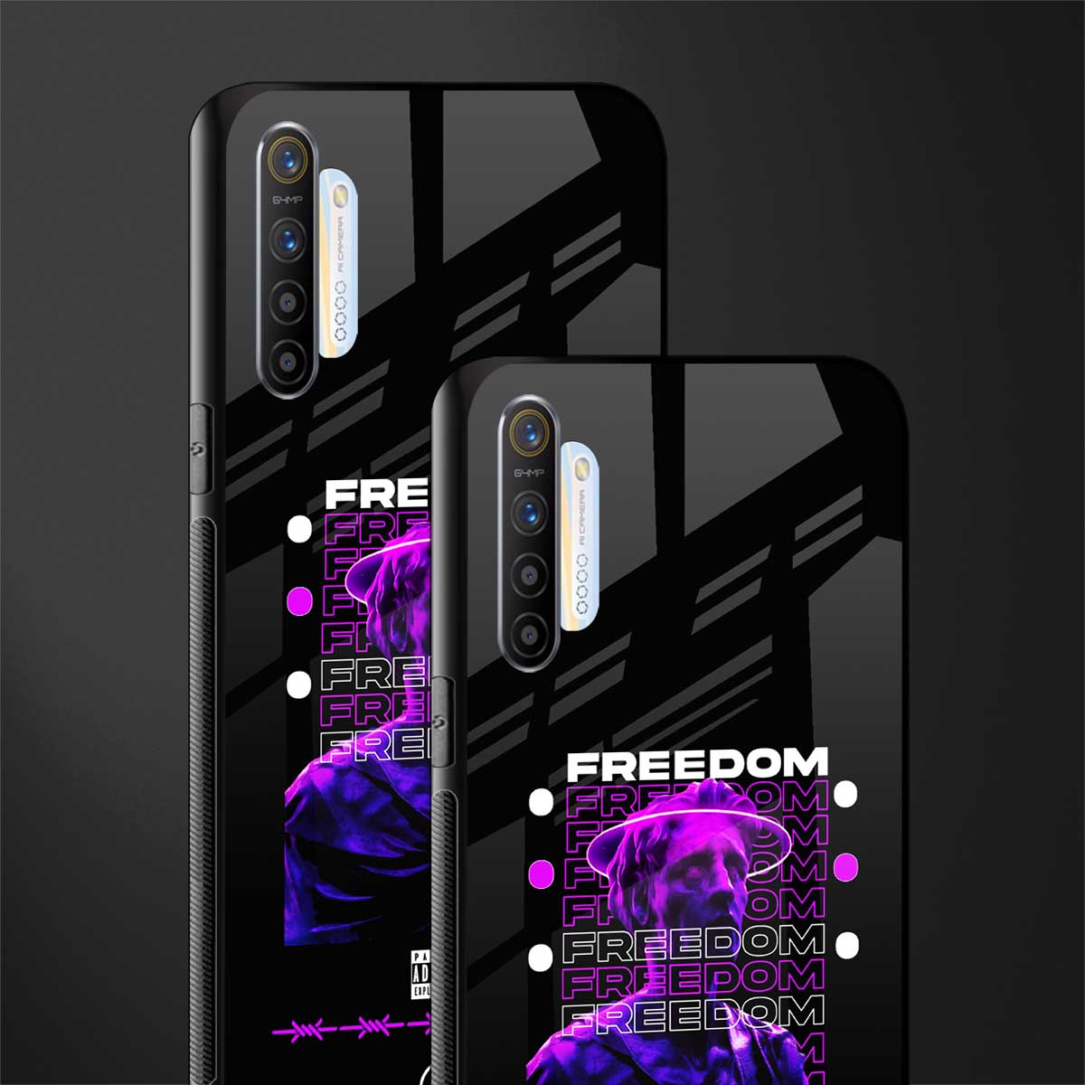 freedom glass case for realme x2 image-2