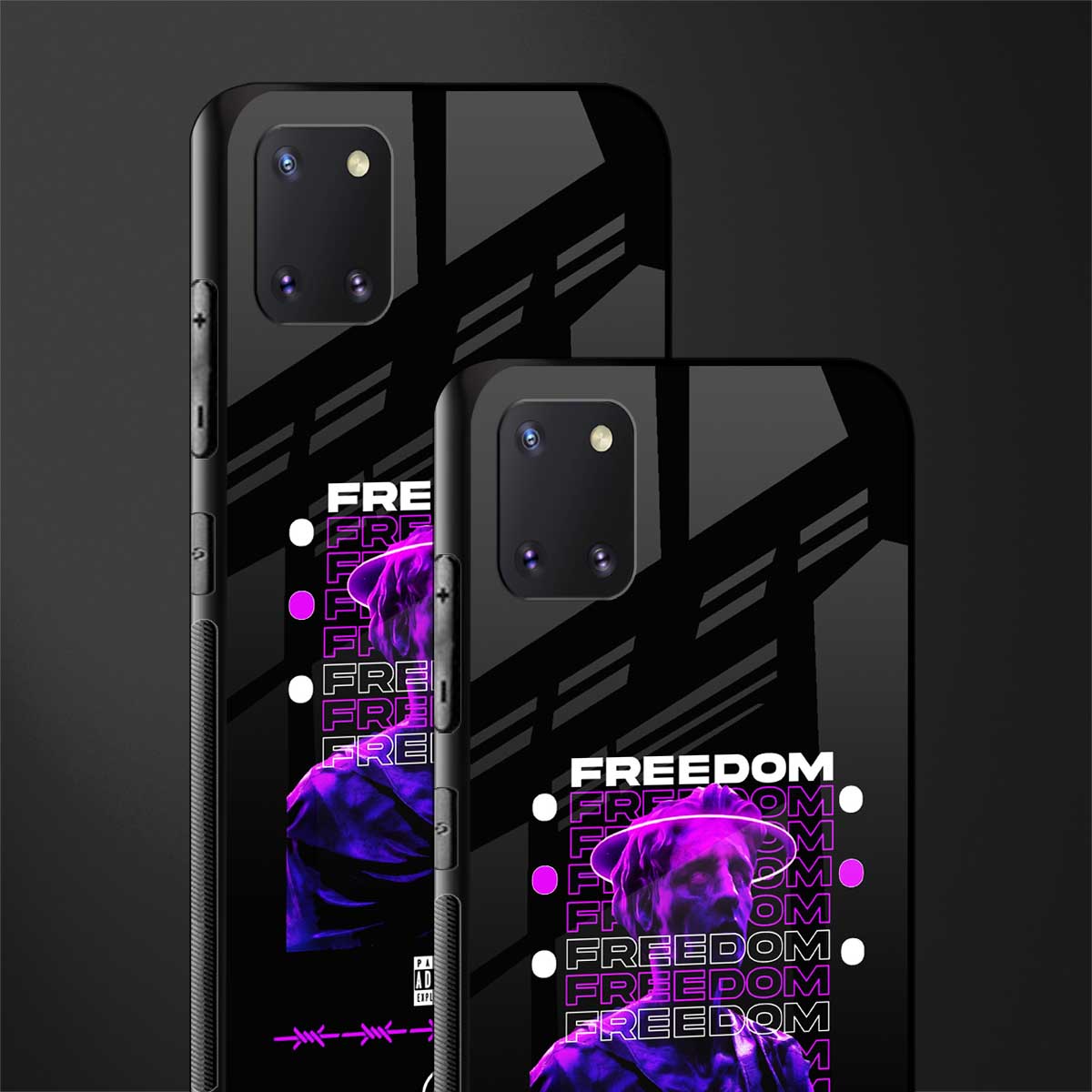 freedom glass case for samsung a81 image-2