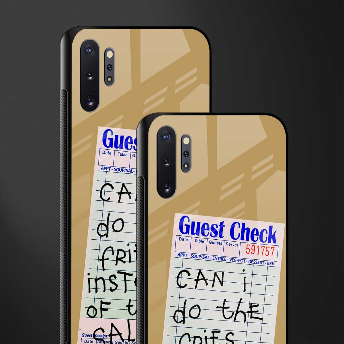 fries over salad glass case for samsung galaxy note 10 plus image-2