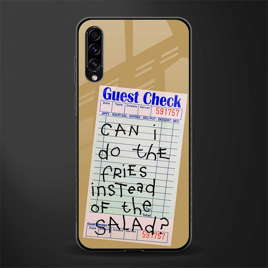 fries over salad glass case for samsung galaxy a70s image