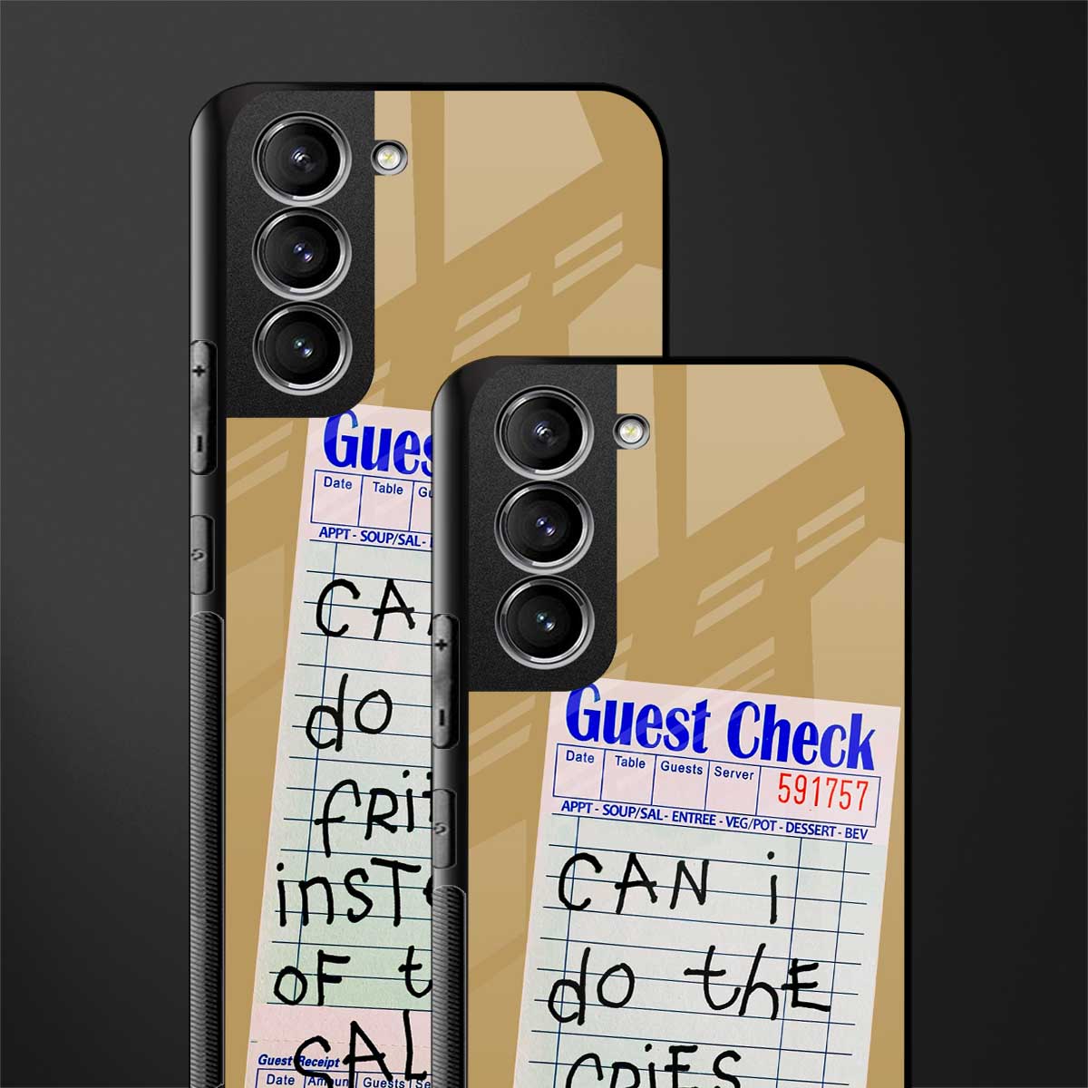 fries over salad glass case for samsung galaxy s21 image-2