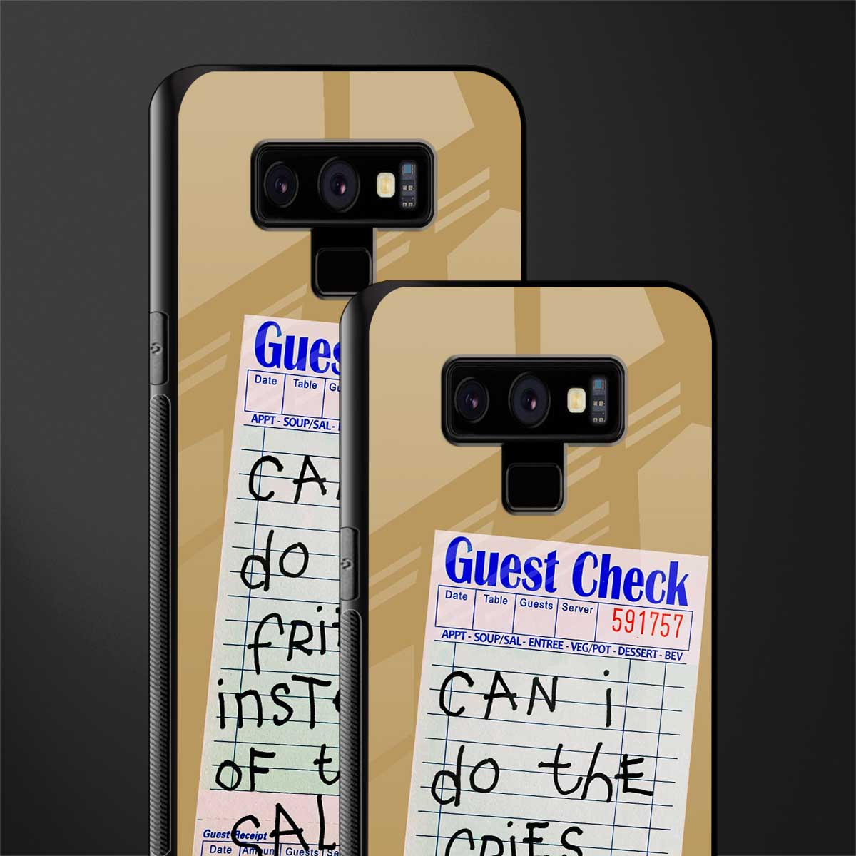 fries over salad glass case for samsung galaxy note 9 image-2