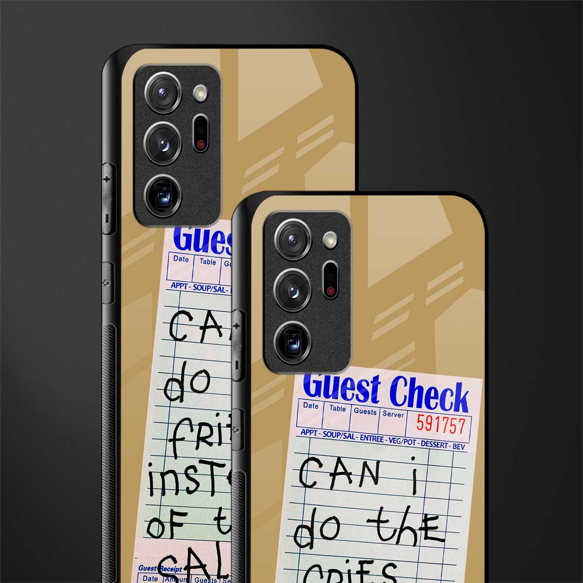 fries over salad glass case for samsung galaxy note 20 ultra 5g image-2