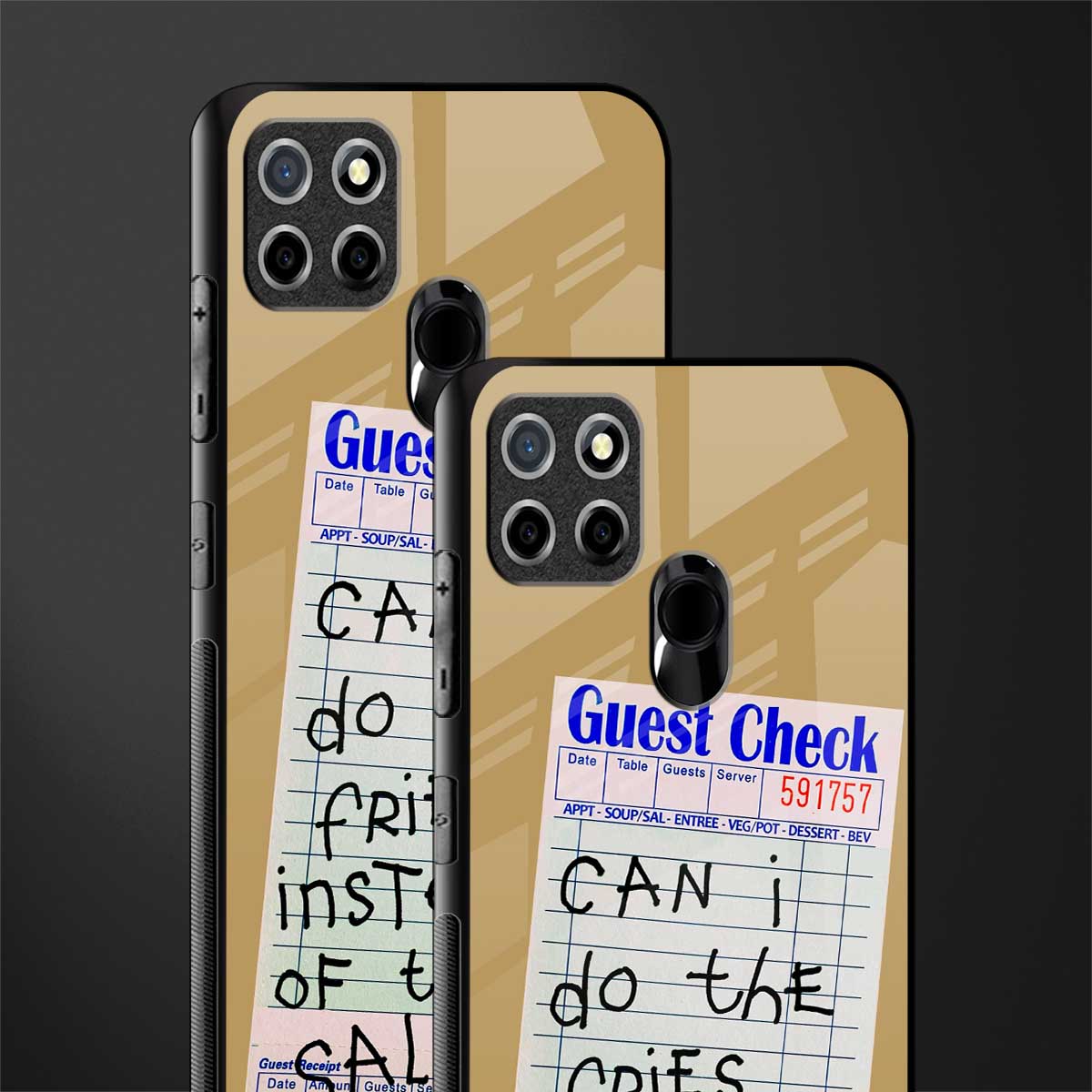 fries over salad glass case for realme c25 realme c25s image-2