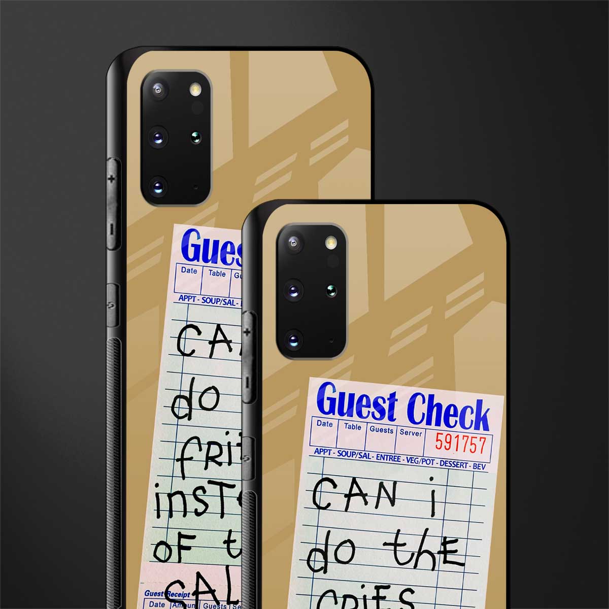 fries over salad glass case for samsung galaxy s20 plus image-2