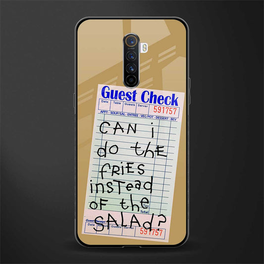fries over salad glass case for realme x2 pro image