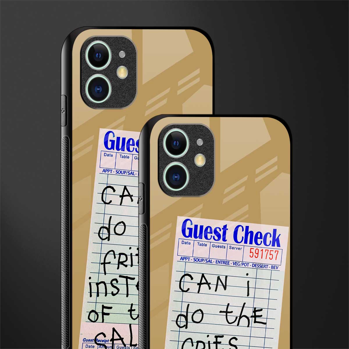 fries over salad glass case for iphone 11 image-2