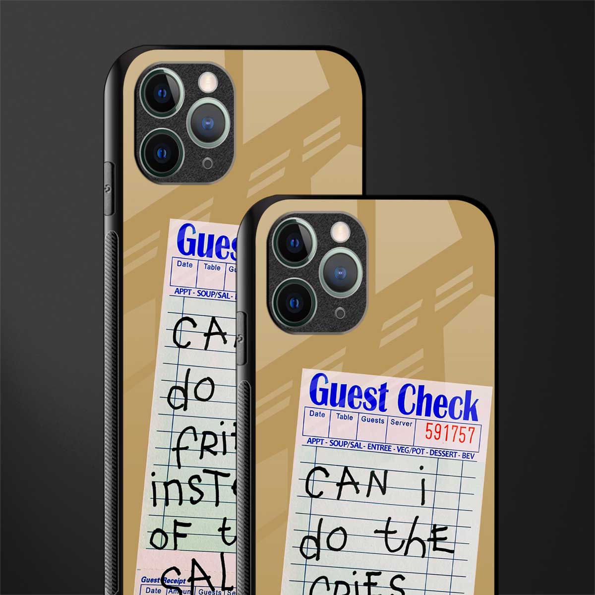 fries over salad glass case for iphone 11 pro image-2