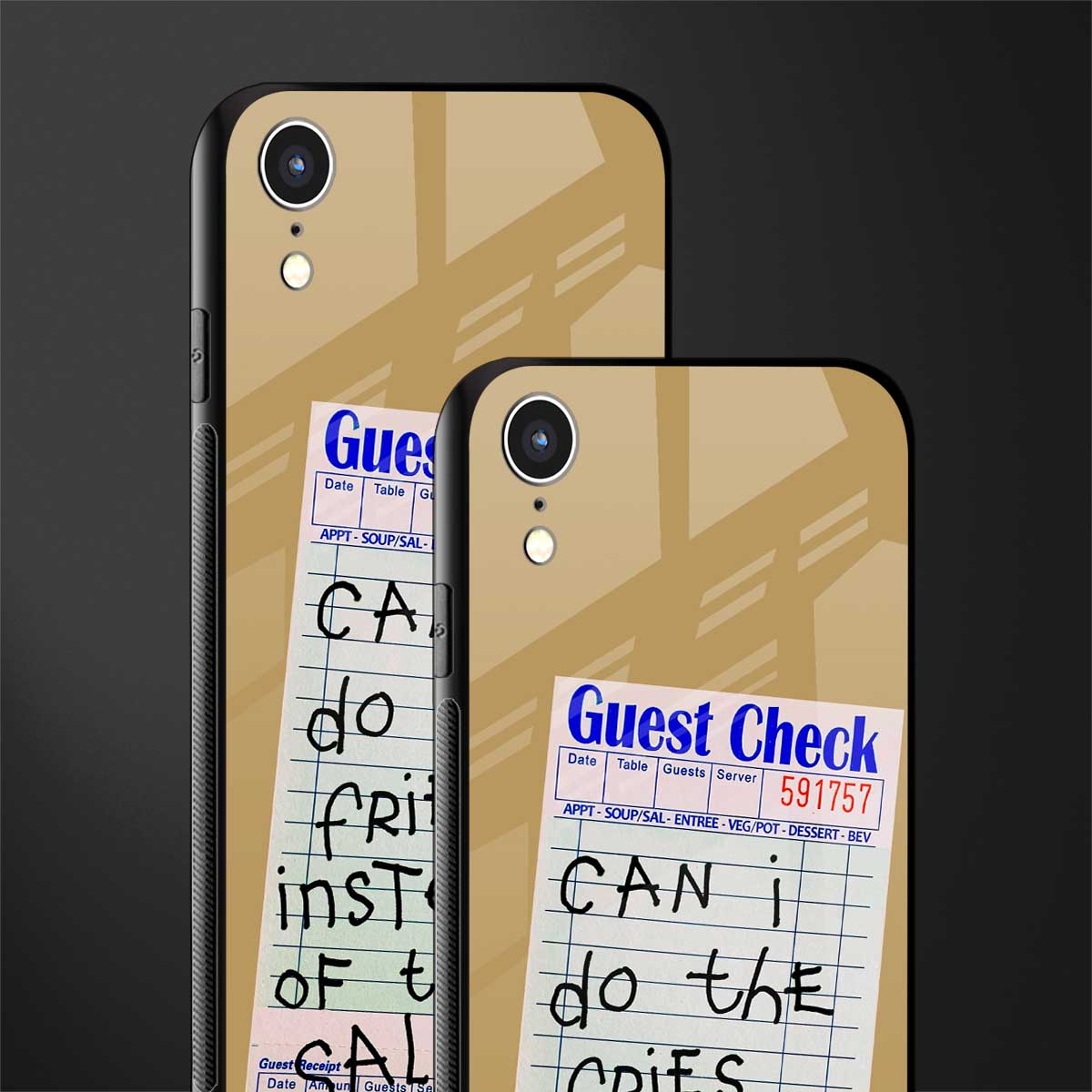 fries over salad glass case for iphone xr image-2