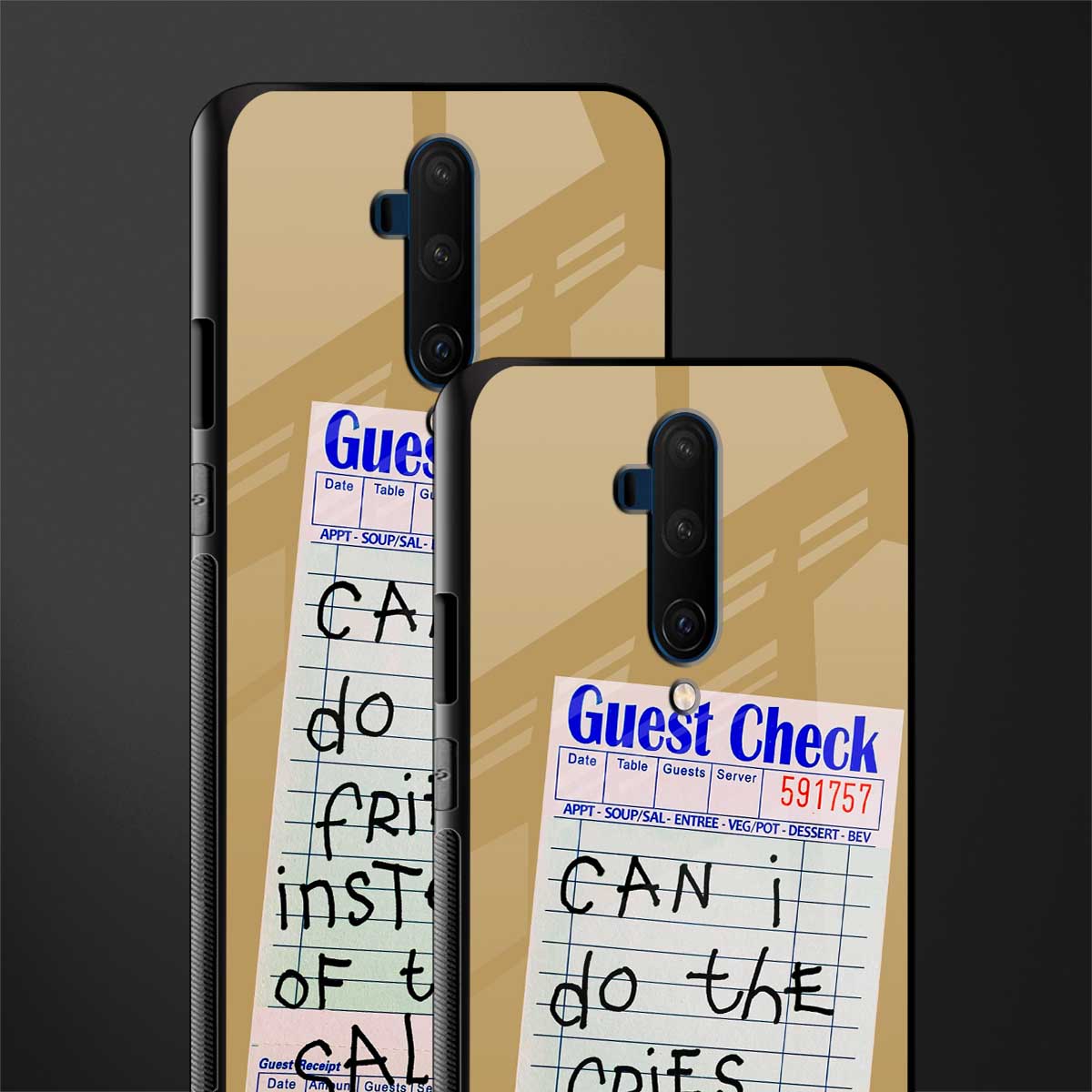 fries over salad glass case for oneplus 7t pro image-2