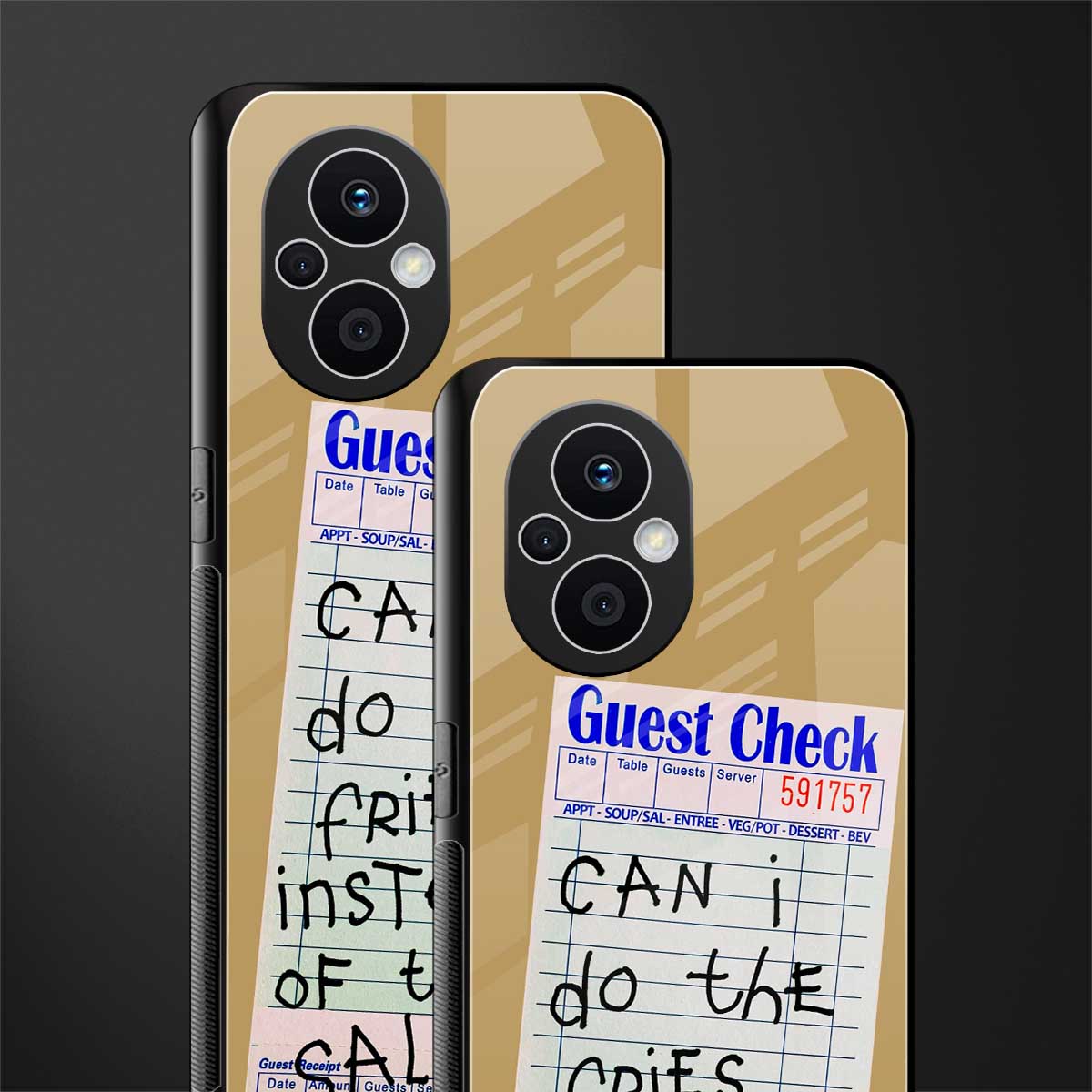 fries over salad back phone cover | glass case for oppo f21 pro 5g