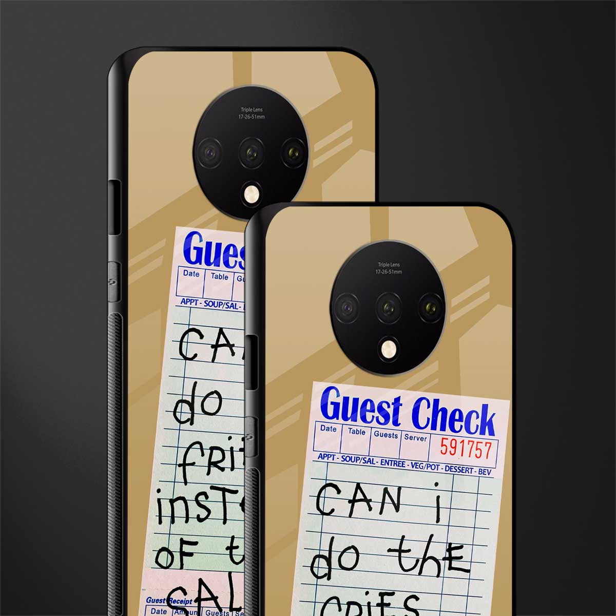 fries over salad glass case for oneplus 7t image-2