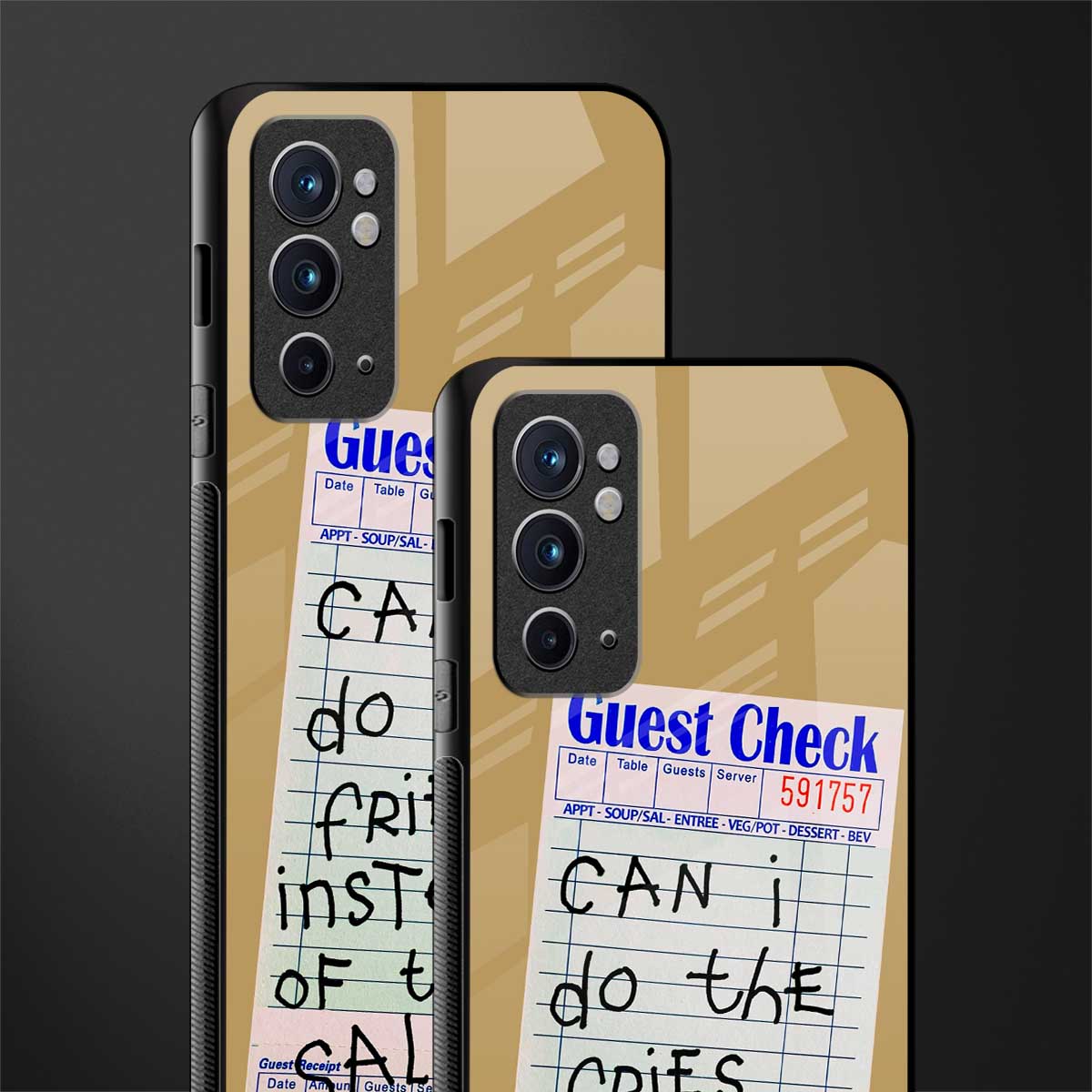 fries over salad glass case for oneplus 9rt image-2
