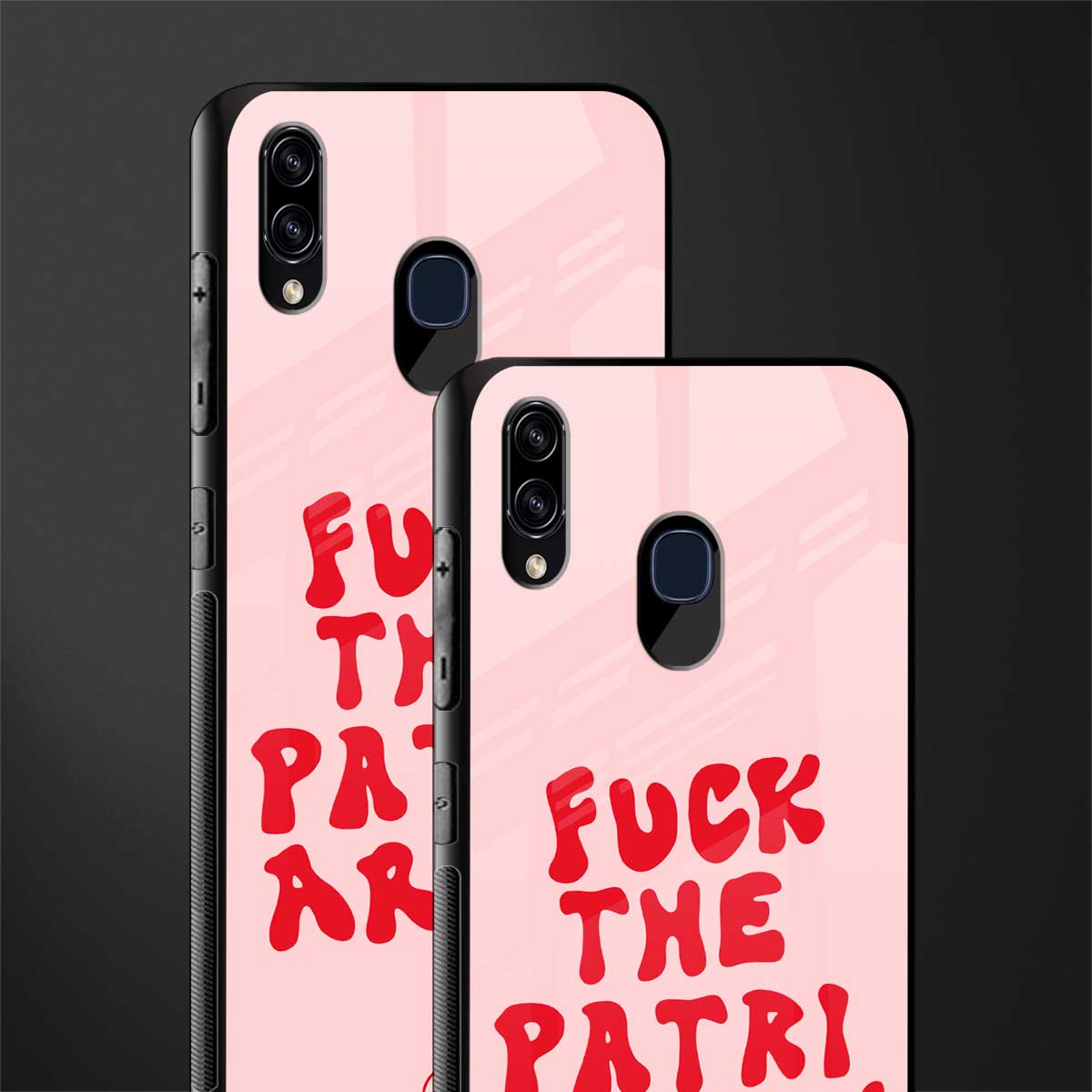 fuck the patriarchy glass case for samsung galaxy a30 image-2