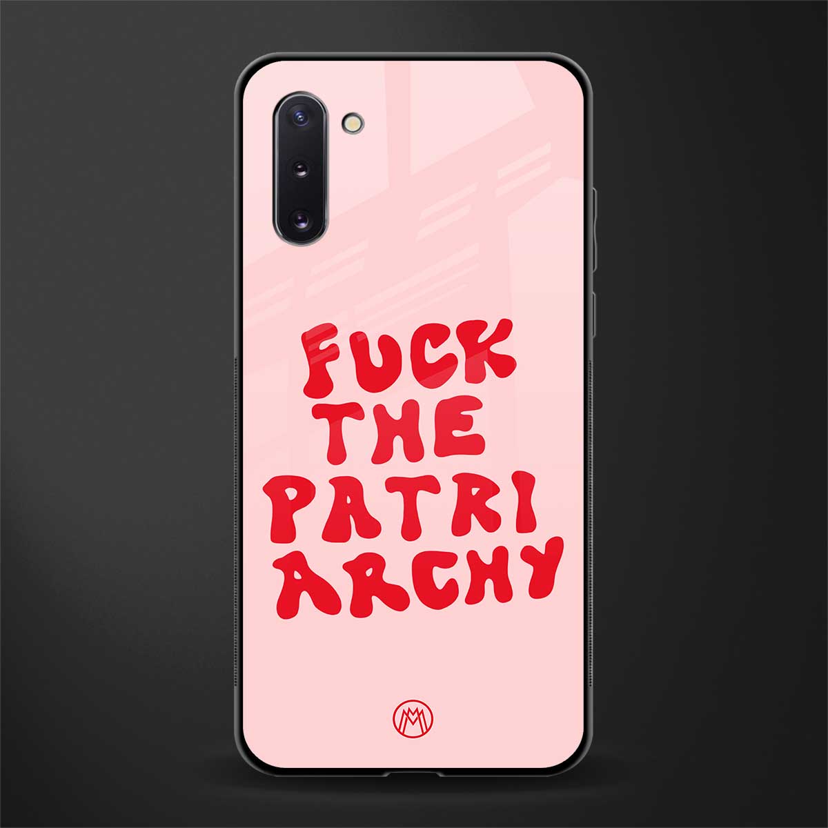 fuck the patriarchy glass case for samsung galaxy note 10 image