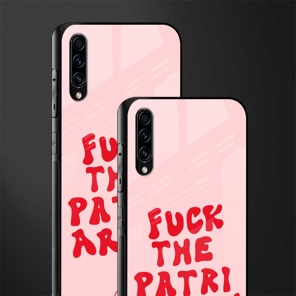 fuck the patriarchy glass case for samsung galaxy a70 image-2