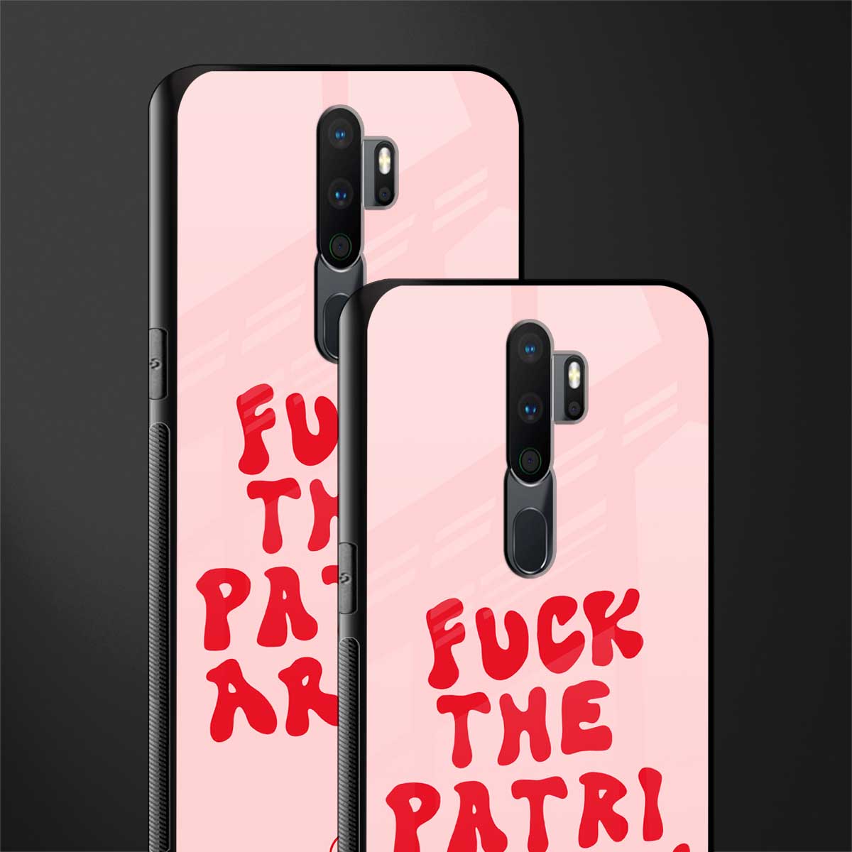 fuck the patriarchy glass case for oppo a9 2020 image-2