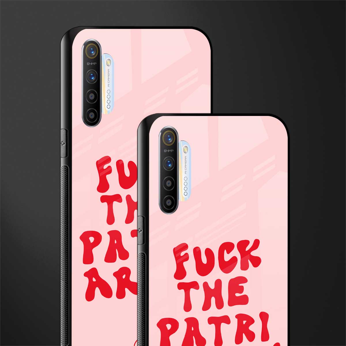 fuck the patriarchy glass case for realme x2 image-2