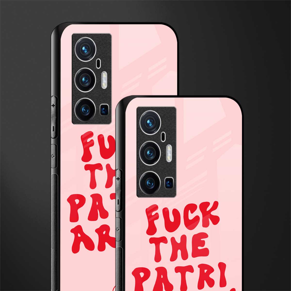 fuck the patriarchy glass case for vivo x70 pro plus image-2