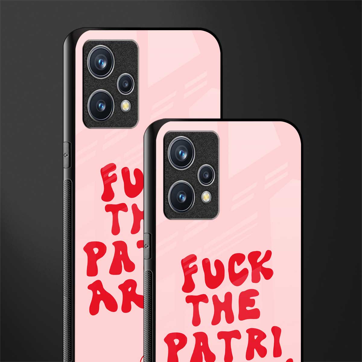 fuck the patriarchy glass case for realme 9 4g image-2