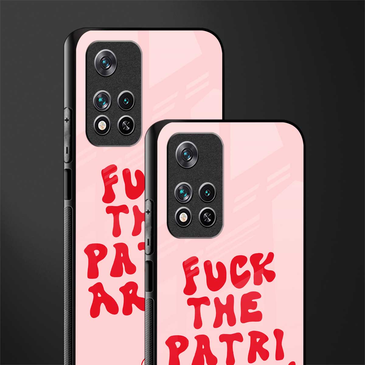 fuck the patriarchy glass case for poco m4 pro 5g image-2
