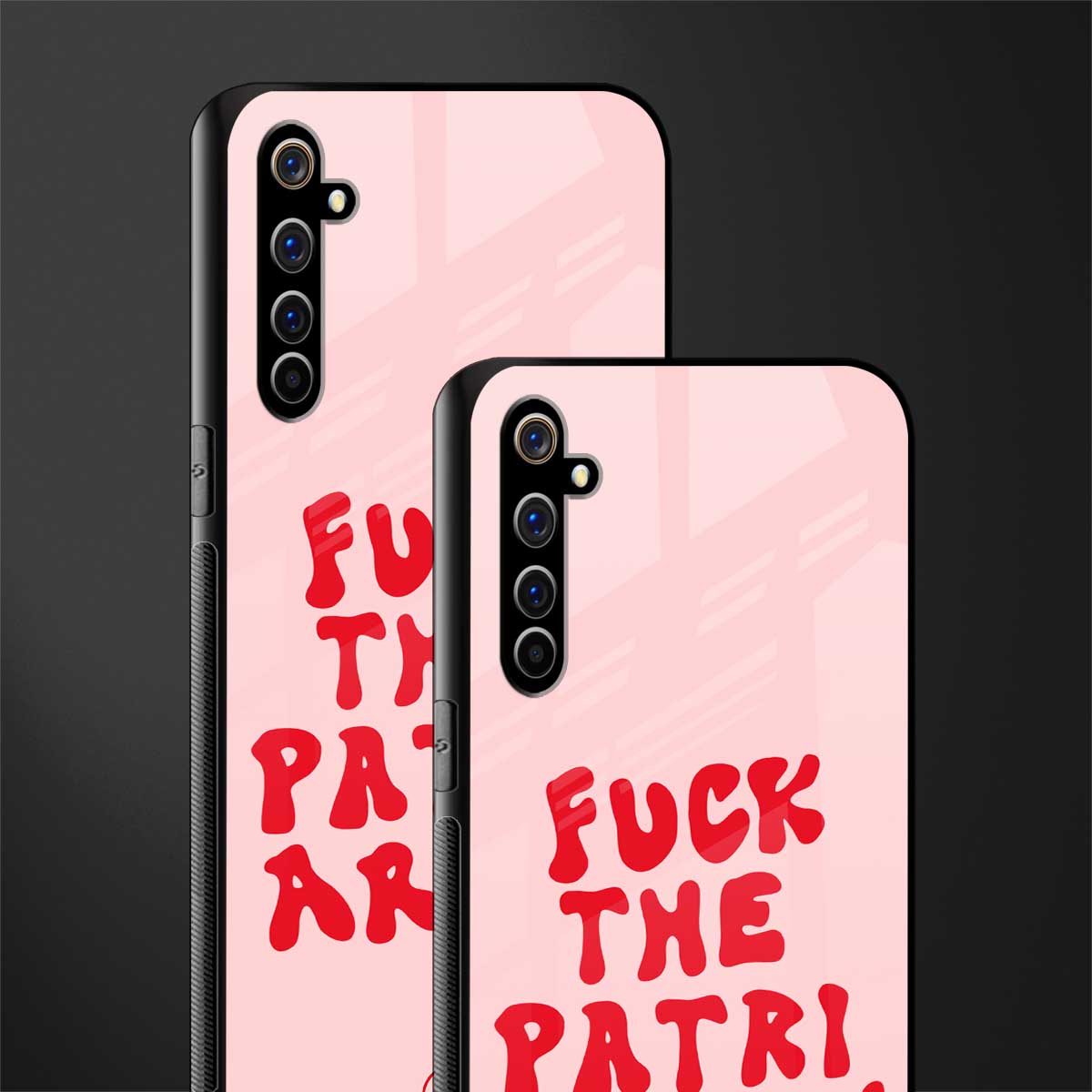 fuck the patriarchy glass case for realme x50 pro image-2