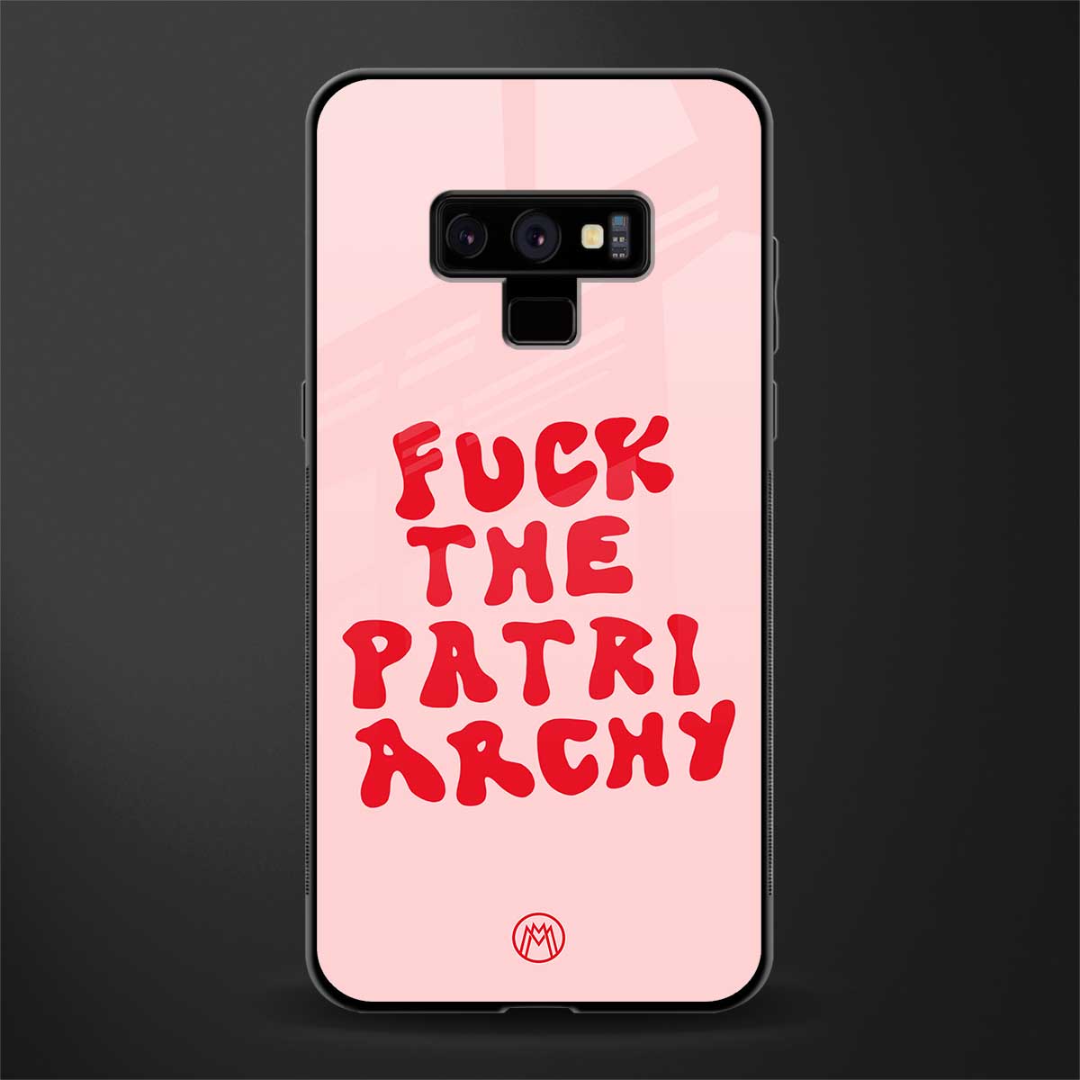fuck the patriarchy glass case for samsung galaxy note 9 image