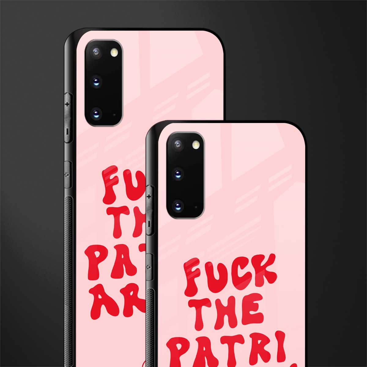 fuck the patriarchy glass case for samsung galaxy s20 image-2