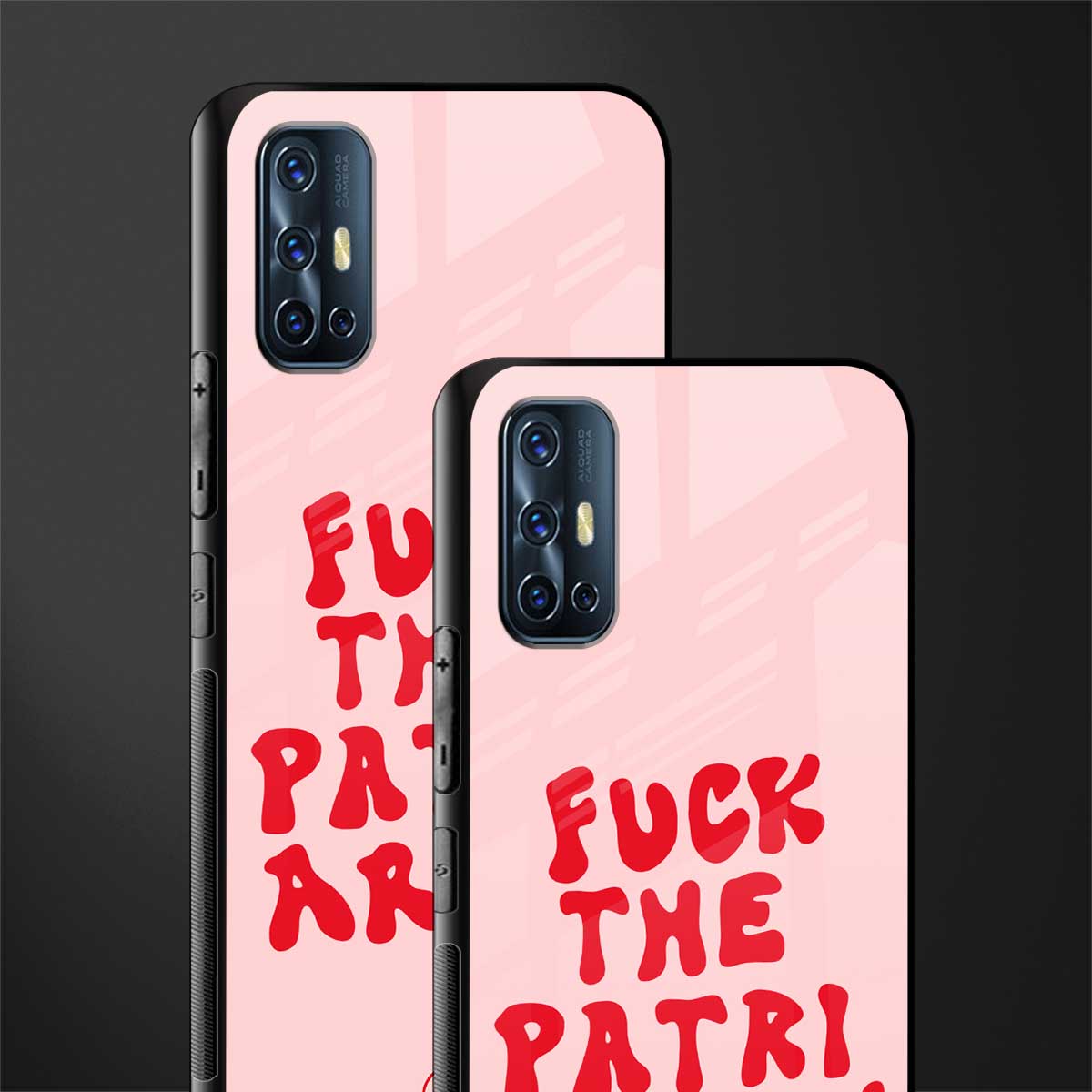 fuck the patriarchy glass case for vivo v17 image-2