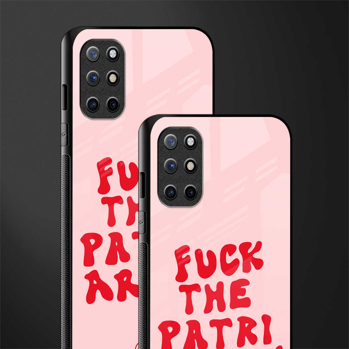 fuck the patriarchy glass case for oneplus 8t image-2