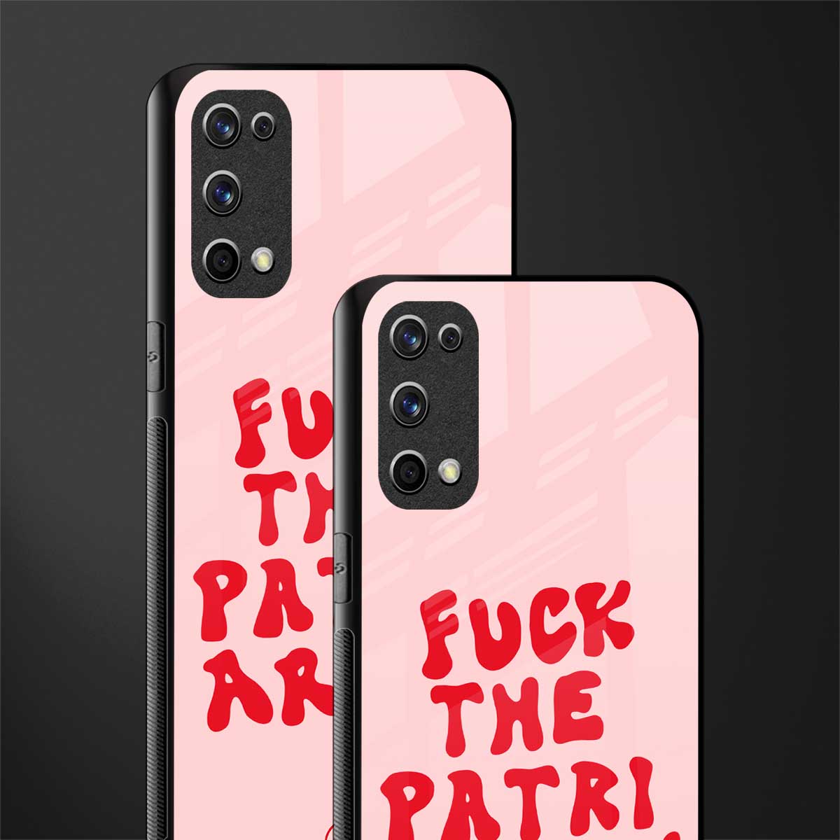 fuck the patriarchy glass case for realme x7 pro image-2