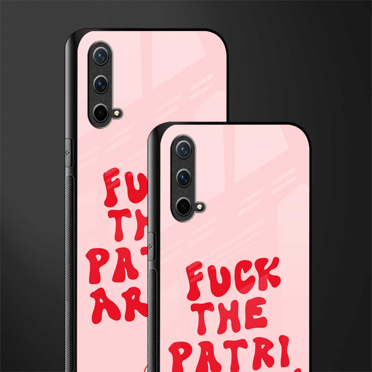 fuck the patriarchy glass case for oneplus nord ce 5g image-2