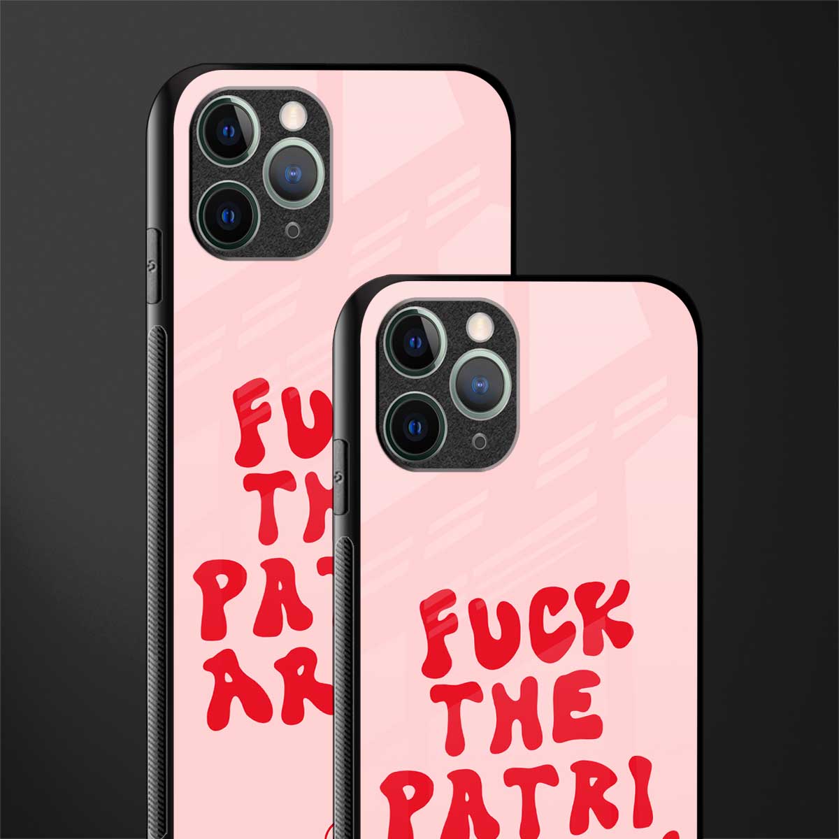 fuck the patriarchy glass case for iphone 11 pro image-2