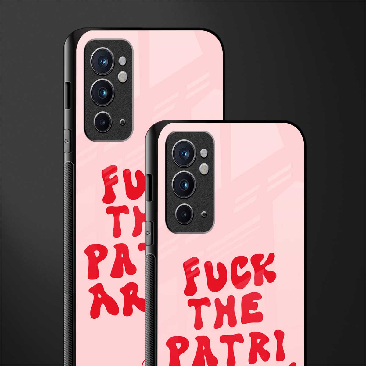 fuck the patriarchy glass case for oneplus 9rt image-2