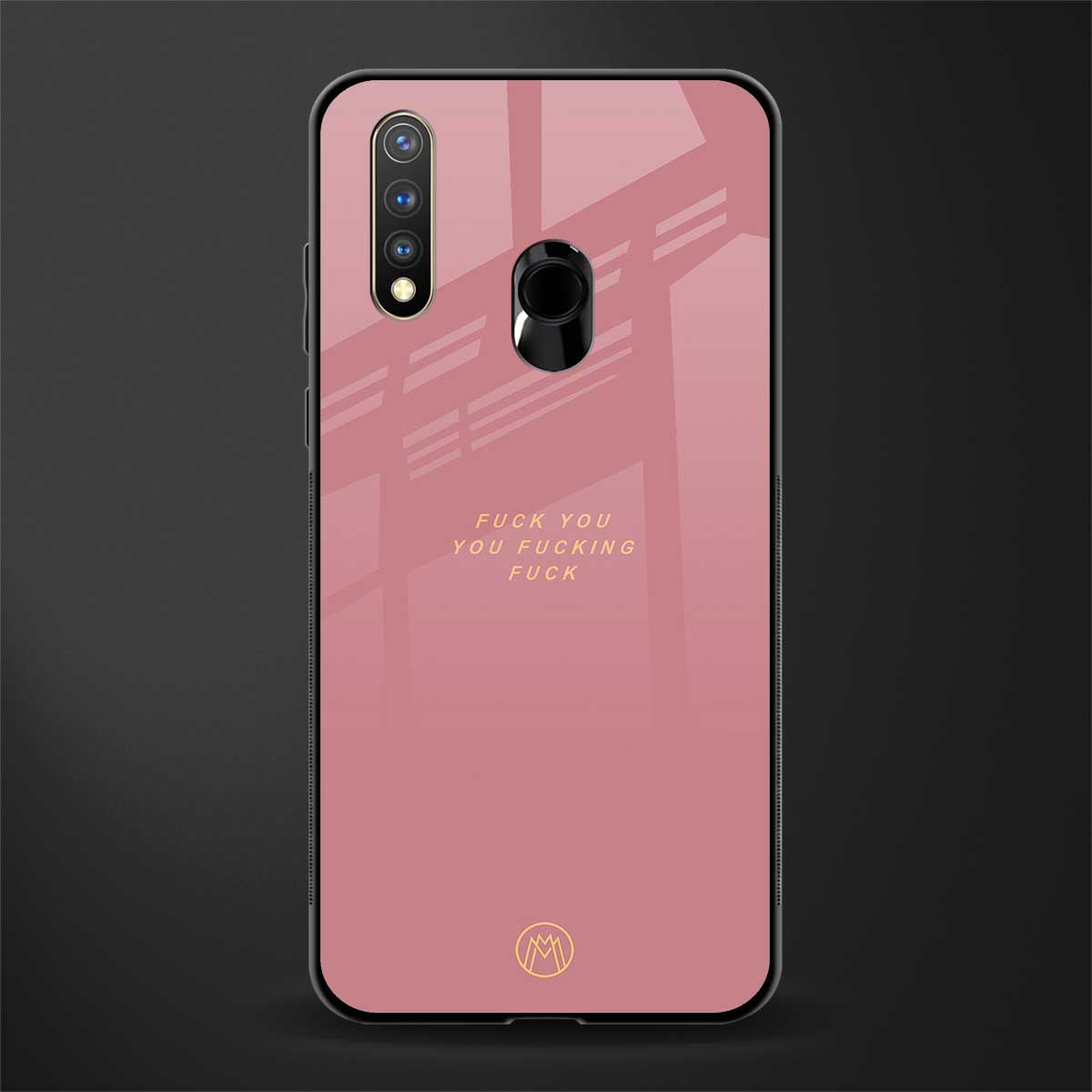 fuck you glass case for vivo u20 image