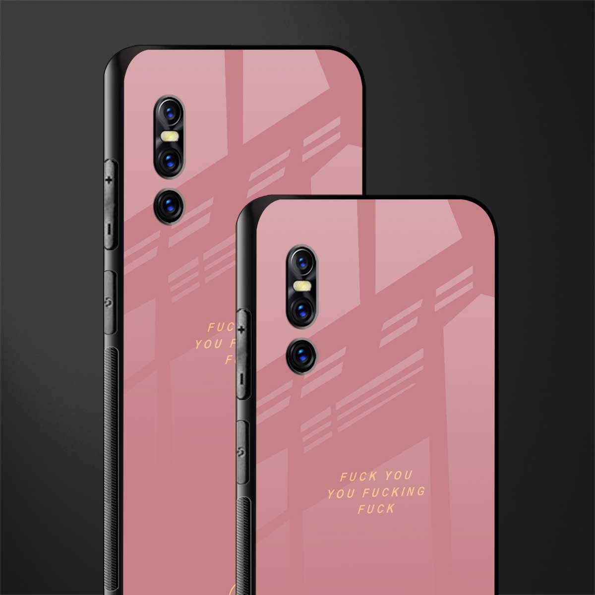 fuck you glass case for vivo v15 pro image-2