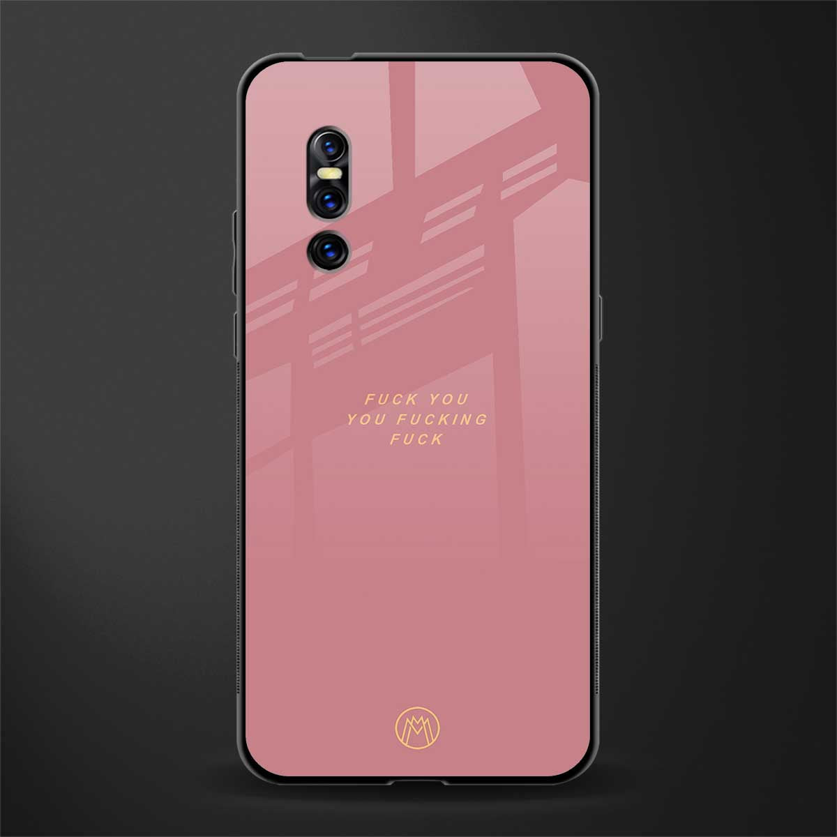 fuck you glass case for vivo v15 pro image