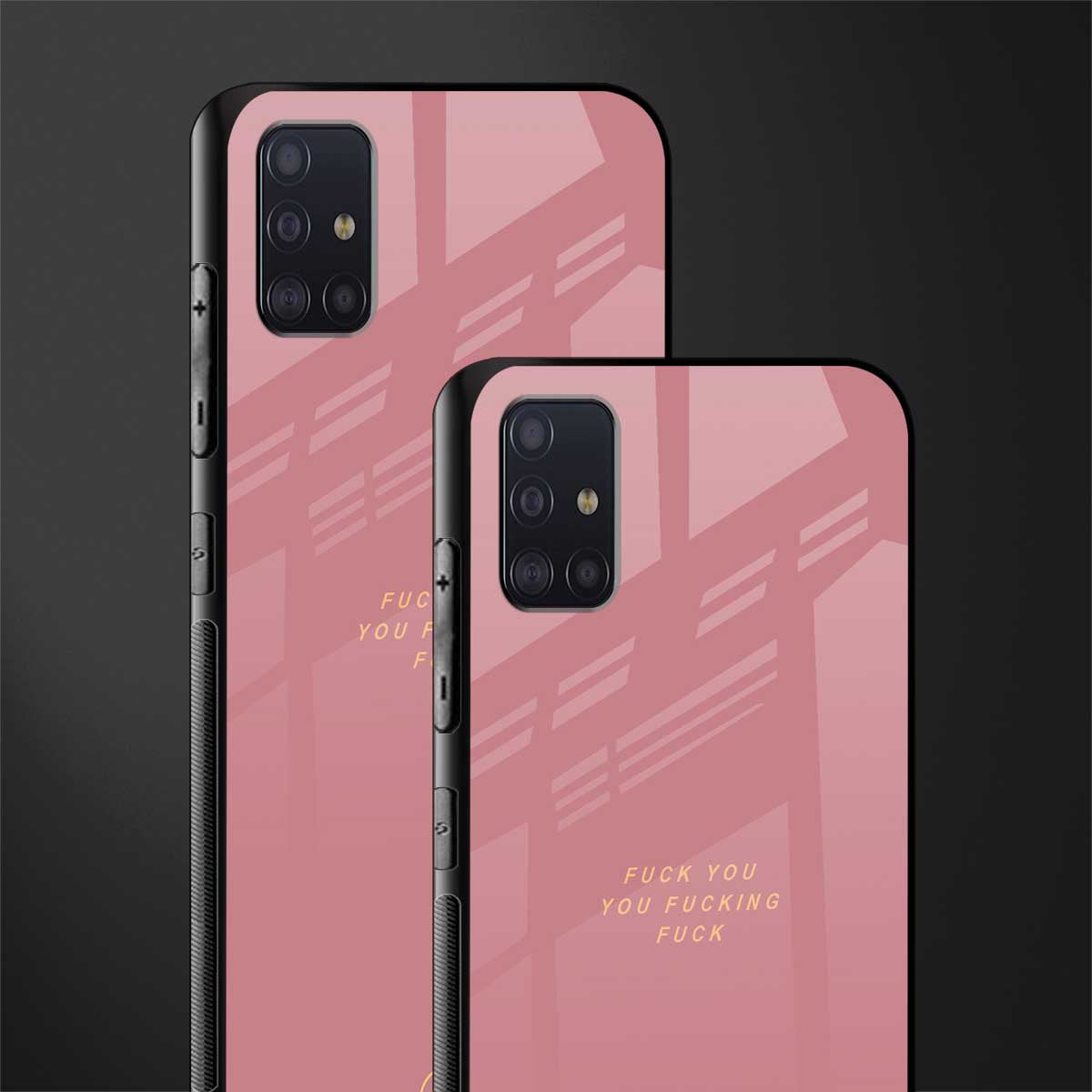 fuck you glass case for samsung galaxy a71 image-2