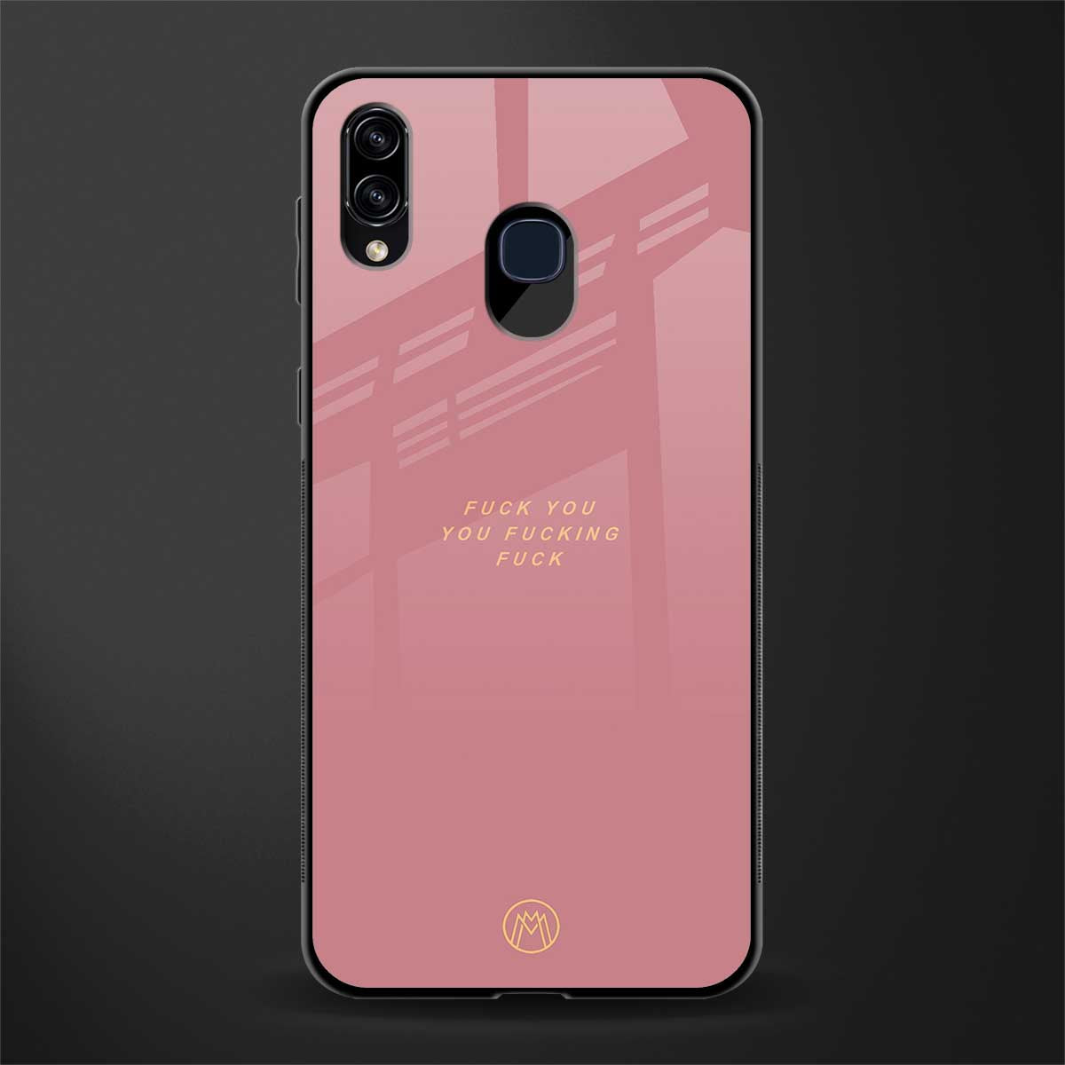 fuck you glass case for samsung galaxy m10s image