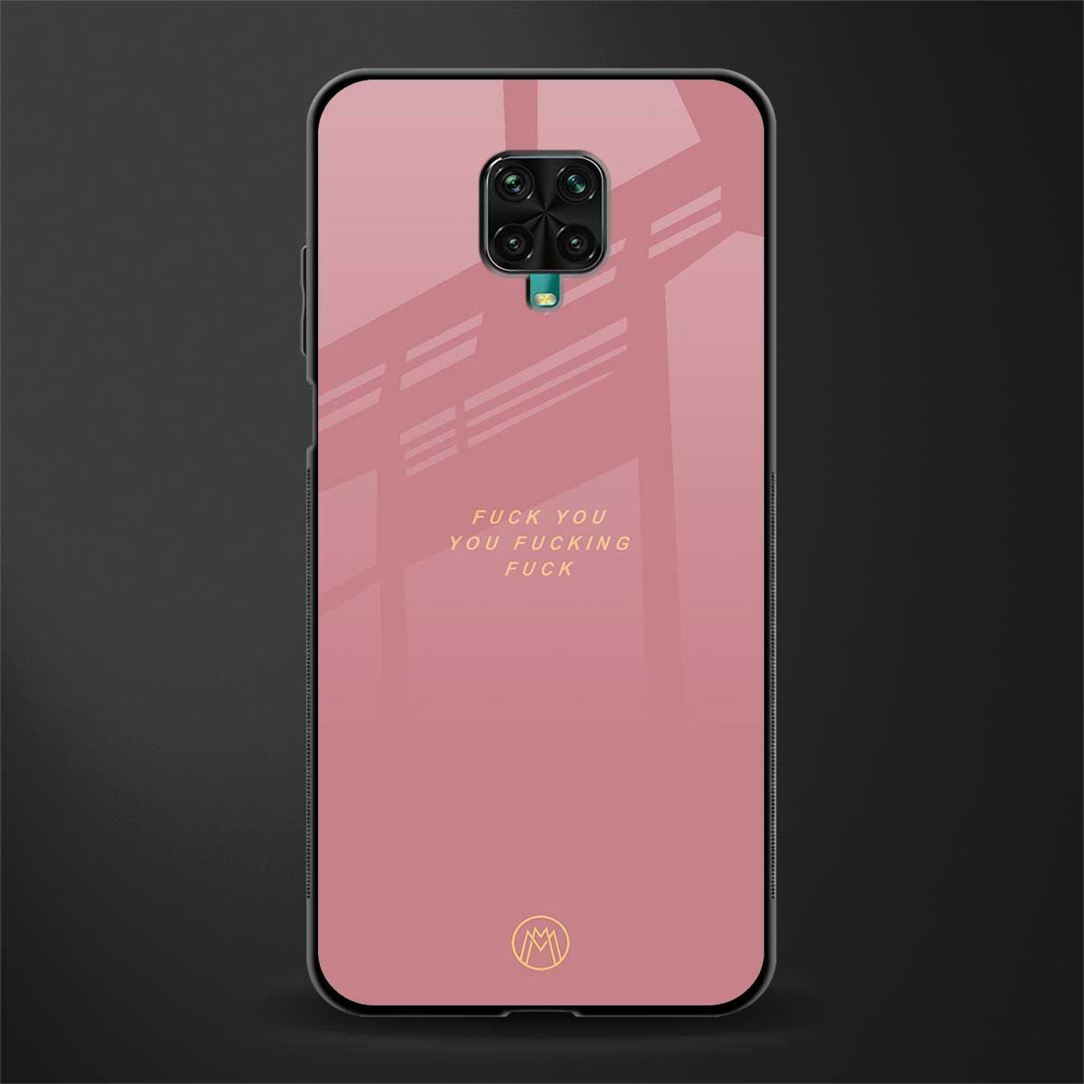 fuck you glass case for redmi note 9 pro max image
