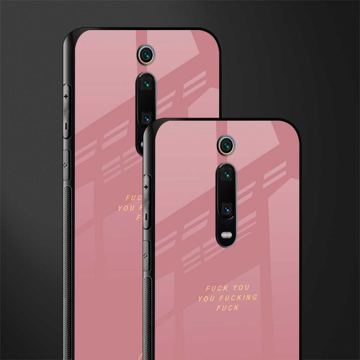 fuck you glass case for redmi k20 pro image-2