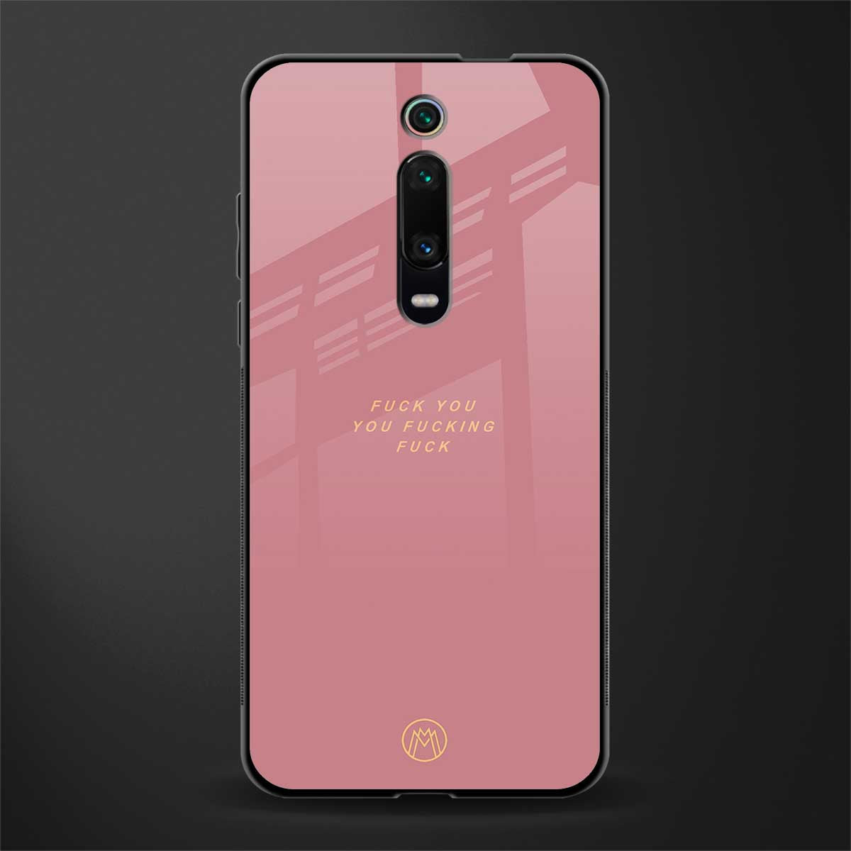 fuck you glass case for redmi k20 pro image