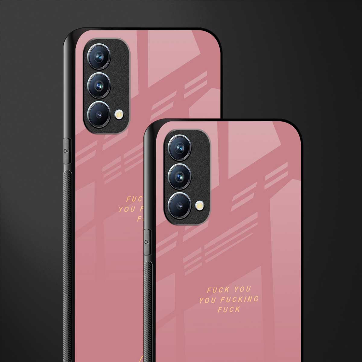 fuck you glass case for oppo f19s image-2