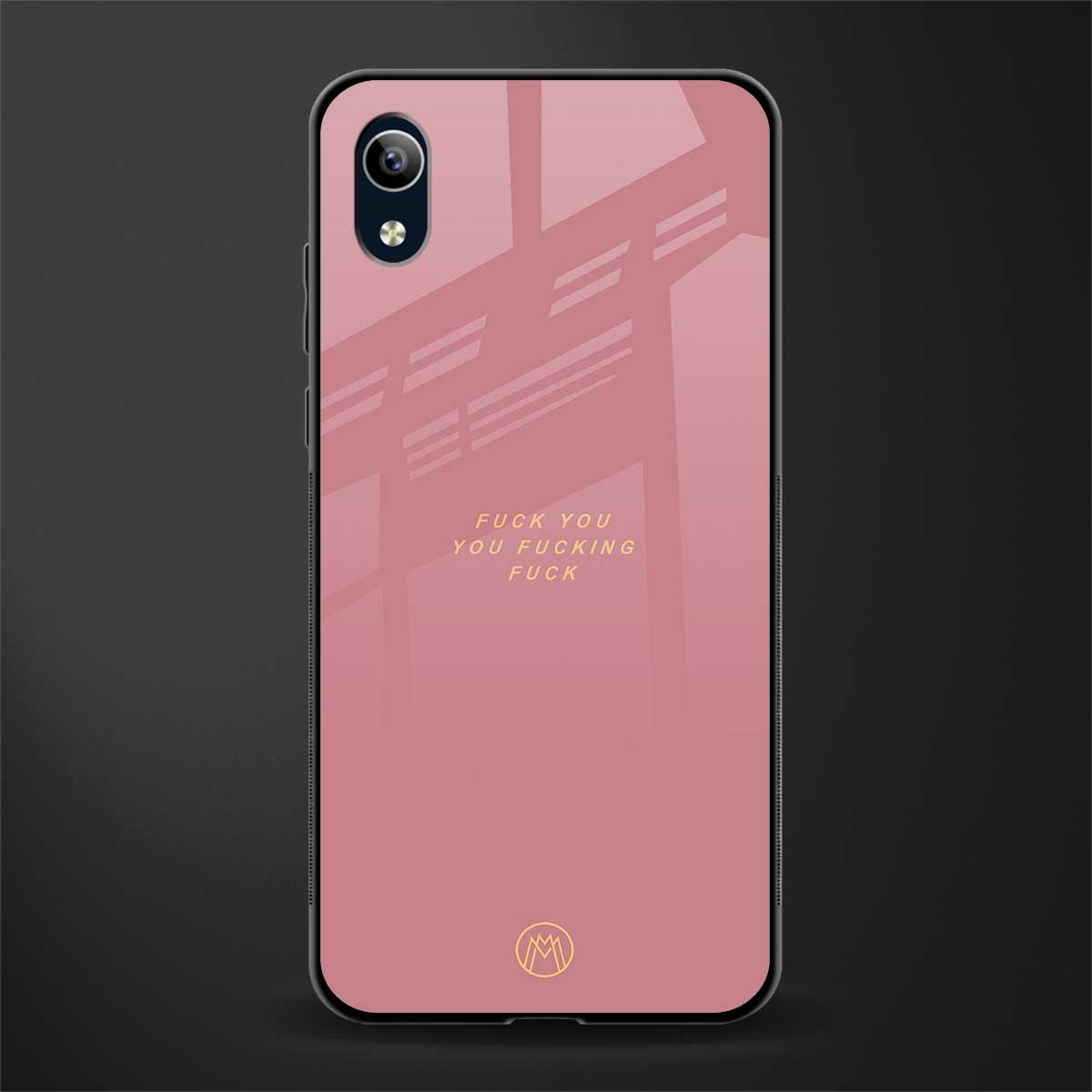 fuck you glass case for vivo y1s without fingerprint image