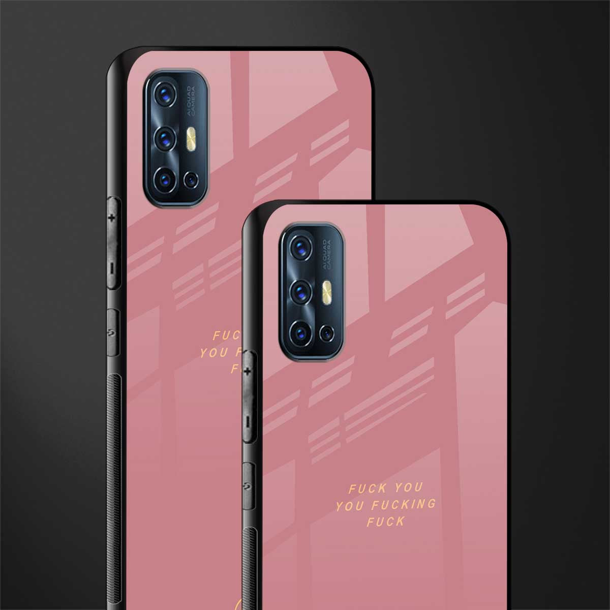 fuck you glass case for vivo v17 image-2