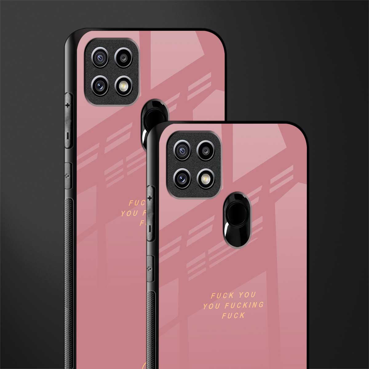 fuck you glass case for oppo a15s image-2